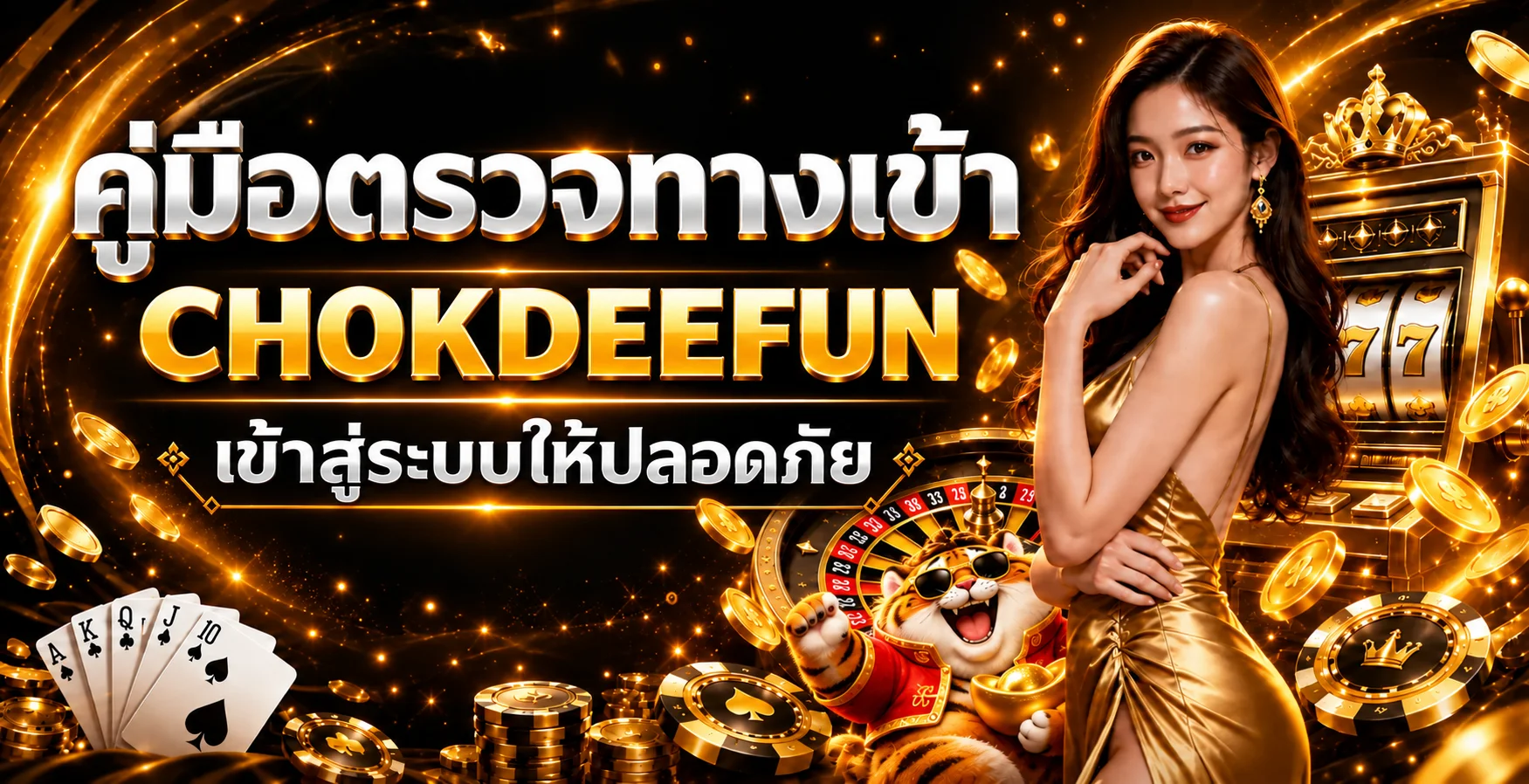 CHOKDEEFUN | คู่มือตรวจทางเข้าและล็อกอินปลอดภัย